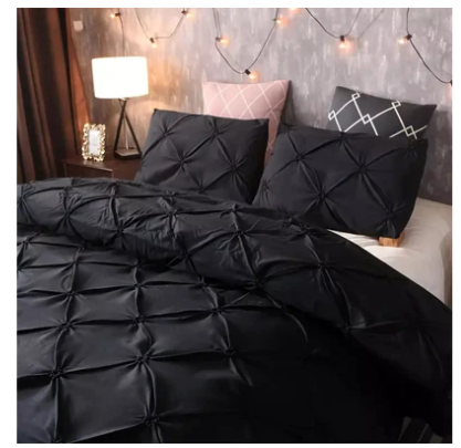 Луксозен спален комплект от 6 части – Черен