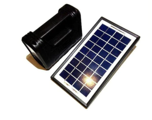 Комплект соларна система, фенер, 3 led крушки, соларен панел, акумулаторна батерия