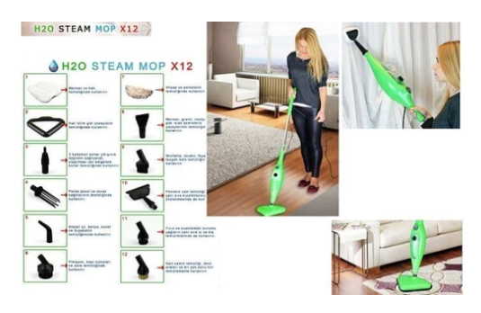 Система за почистване стийм моп х12 / steam mop x12
