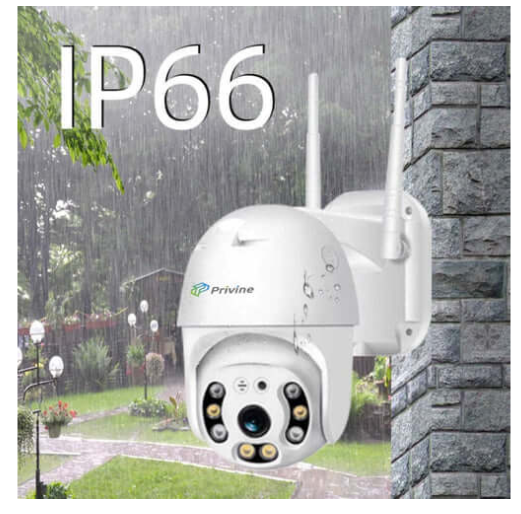 2бр. IP въртяща безжична камера Privine 5MPX- 4+4LED + 2бр. SD карта 64gb